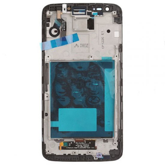 For LG G2 D802 LCD Screen Digitizer Assembly with Frame -White